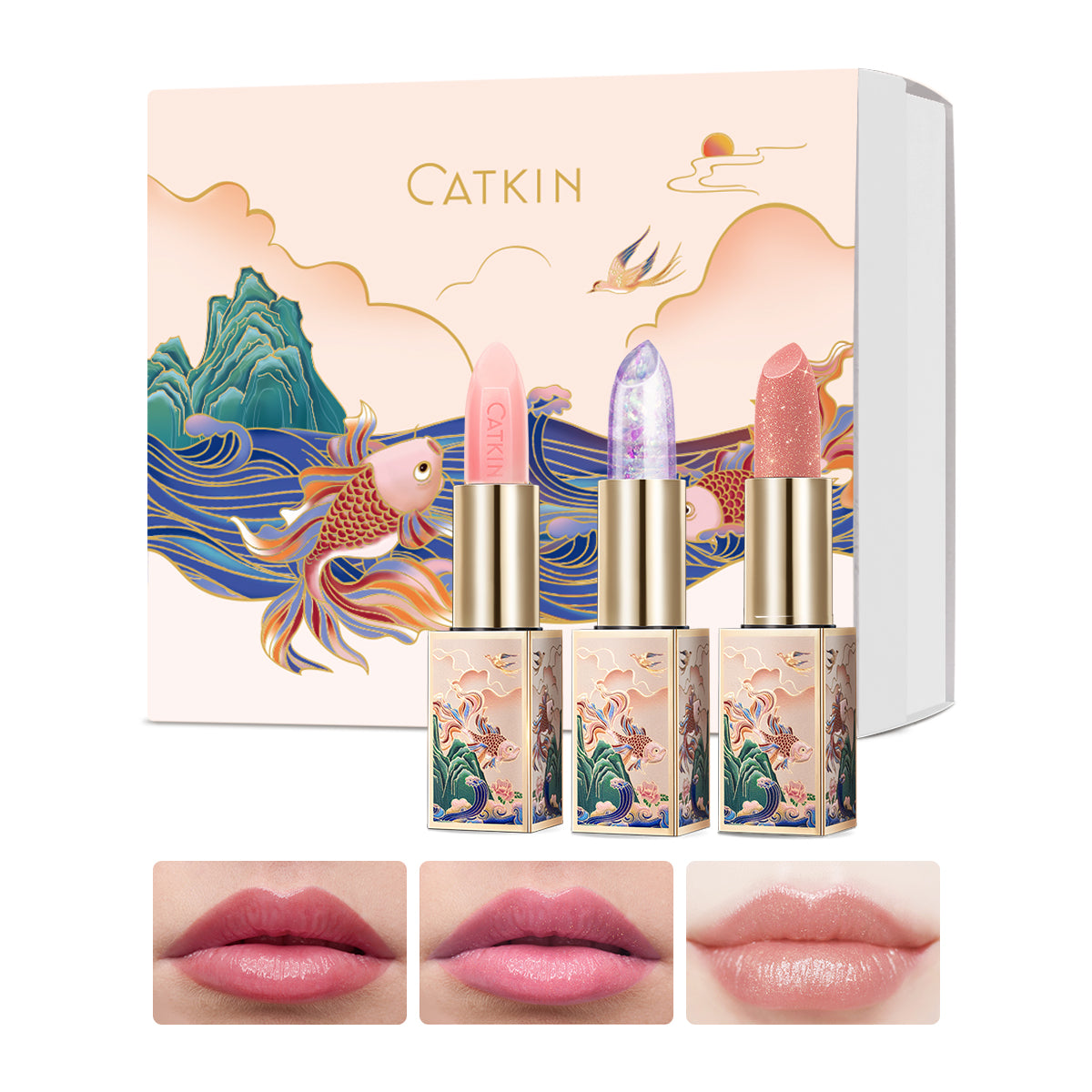 CATKINLipCareGiftSet3pcsLipBalmsSet