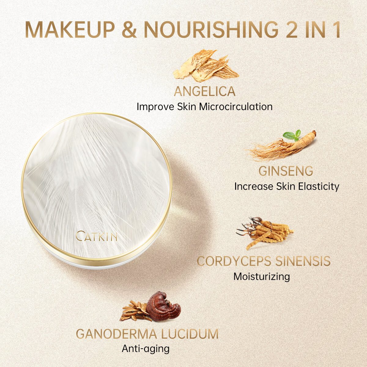 CATKIN Chic Luxury Loose Baking Setting Powder Oil Control Longwear Makeup Setting Powder