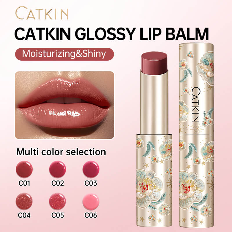 CATKIN Glossy Lip Balm Lightweight Hydrating Glossy Shine Non-Sticky ...