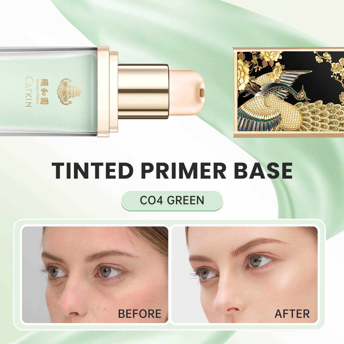 CATKIN Skin Perfect Tinted Primer Base C04 Green